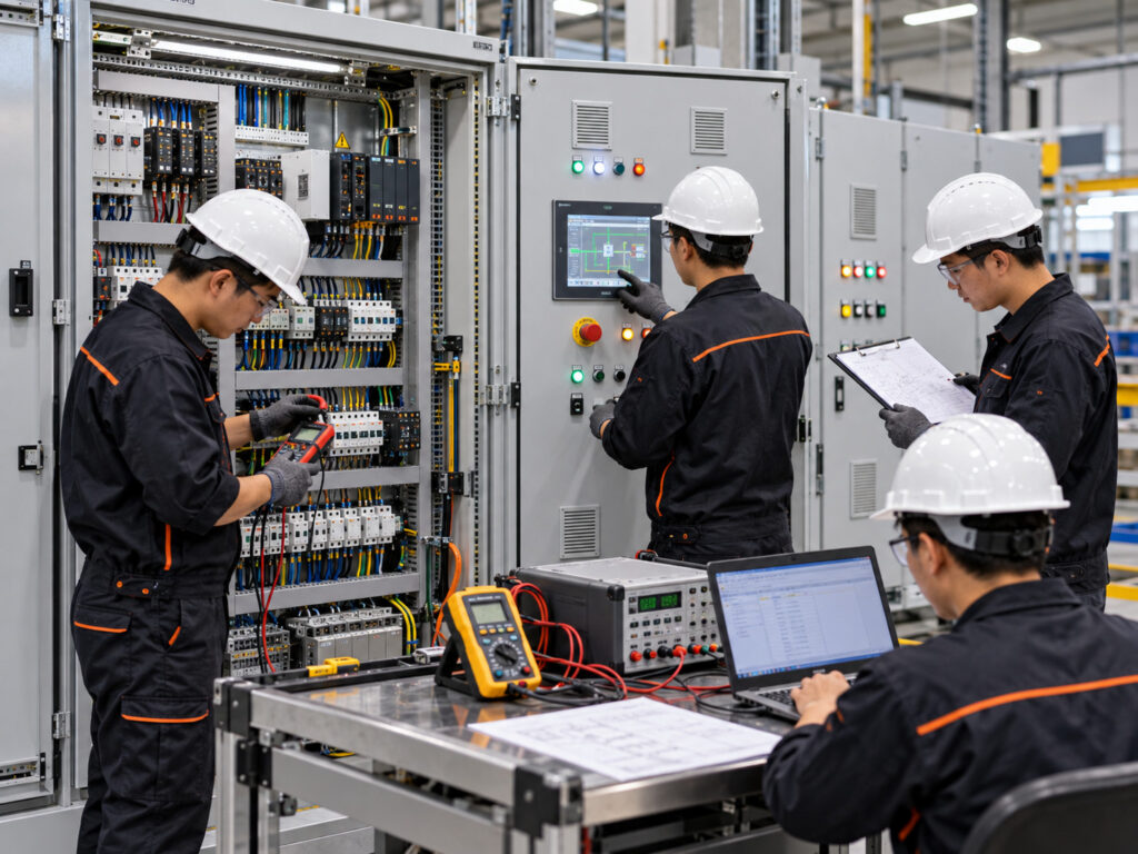 Panel building wiring integration