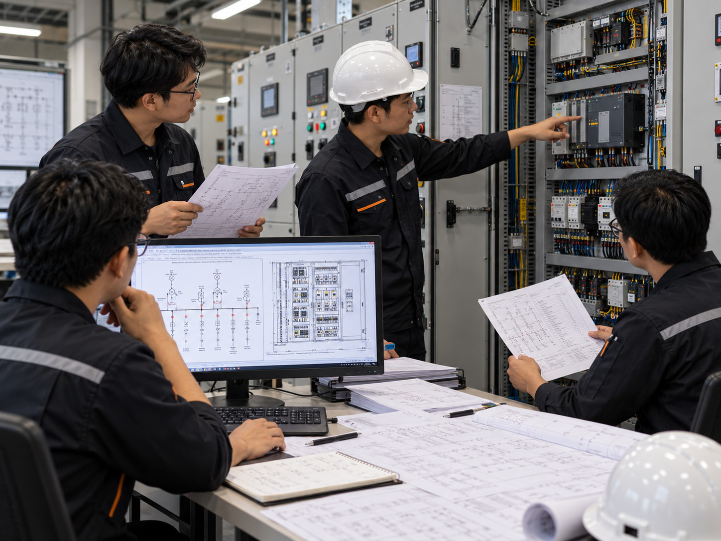 Tim engineer melakukan design review