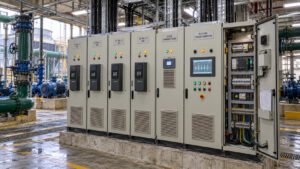 Cooling tower fan control room