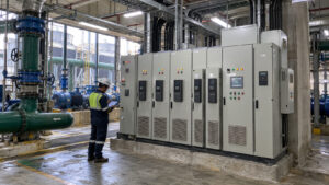 Industrial hvac control room inspection